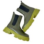Oak + Fort Chunky Sole‎ Chelsea Boots Military Olive Green Size US 10 Photo 0
