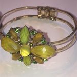 Floral Black and Yellow Cuff Bracelets Photo 4