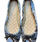 J. McLaughlin  Shoes Womens Size 8.5 Snakeskin Ballet Flats Leather Sole Photo 0