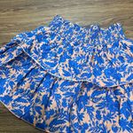 Universal Threads Universal Thread Blue Floral Layered Mini Skirt Size Large Photo 2