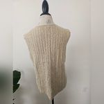 Liz Claiborne Cable Knit Sweater Vest Tan Silk Angora Blend sz XL Photo 1