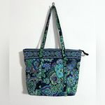 Vera Bradley Villager Tote in Blue Rhapsody, 6 pockets with zipper Photo 1