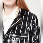& Other Stories & Other Stories Striped Sequin Lounge Shirt NWTs Black White size 4 Photo 3