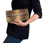 Genuine Python Snake Foldover Squeeze Photo 9