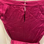 EXPRESS Beautiful silk magenta pretty in pink sheath belted dress  Design Studio Photo 10