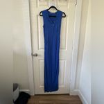 Athleta  Caspian Blue Ribbed Henley Maxi Dress XSize Small Sleeveless Photo 1