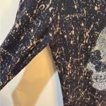 E.vil Cashmere Rhinestone Skull Sweater‎ Dress SZ L Black Size L Photo 2