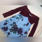 Kimchi Blue COPY - Urban Outfitters Sydney Lace & Blue Maroon Floral Dress Photo 4