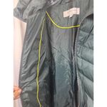 Marc New York Andrew Marc Puffer Coat Womens Small Green Chevron Quilted Down Photo 2