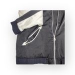 Lauren Moshi VHTF:  ᨎ Haven Red Mouth Patch Silk Zip Bomber Jacket ᨎ B+W ᨎ Medium Photo 9