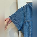 Bill Blass Vintage  Denim Cotton Full Zip Short Sleeve Top Blouse Plus Size 2X Photo 5