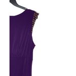 Vince Camuto Women's Bodycon Dress Studded Sleeve Back Zip Purple Size 12 Photo 1