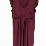 Angel Maternity Burgundy Cap Sleeve Nursing Breastfeeding Friendly Dress Size undefined Photo 0