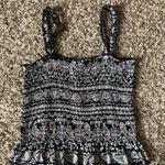 Patrons of Peace Smocked Boho Top M Photo 4