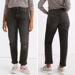 Madewell NEW Petite High-Rise Slim Boyjean in Caton Wash: Ripped-Knee, 28P Photo 1
