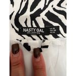 Nasty Gal ‎ Zebra Print Longline Blazer Women’s Size 14 Black White Jacket NWOT Photo 2