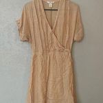 H&M peach colored tan wrap dress Photo 0