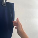Kasper Womens Navy Stretch Wear To Work Wide Leg Pants SIZE 12 NEW Photo 2