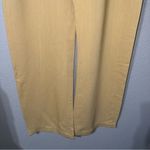 ZARA  Women Yellow Mid Rise‎ Wide Leg Blend Limited Edition Formal Pants Sz M Photo 7