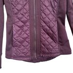 Athleta Women’s XXS Purple Quilted Long Sleeve Hooded Fleece Lined Zip Jacket Photo 2