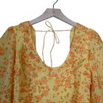 Free People Womens M Another Life Print Crop Top in Honey Combo NEW Photo 3