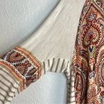 Democracy  - Bohemian Multicolor Patterned Top Sleeve drop neckline Photo 5