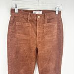 Gap 70s Flare High Rise Corduroy Size 25 Petite Sable Brown Hippie Photo 2