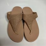FitFlop  Lulu glitter comfort Sandals blush‎ pink size 9 Photo 1
