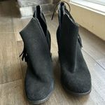 Arturo Chiang Black Fringe Ankle Booties Photo 1