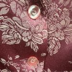 Susan Graver  Embroidered Brocade Pink Bow Floral 3 Button Blazer Jacket Womens S Photo 8