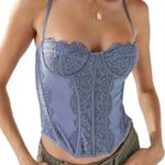 Urban Outfitters NWT Out from Under Modern Love Corset Lace Small Blue Photo 2