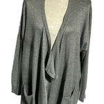 Avenue  women’s gray open cardigan with pockets size 26/28 . Photo 0