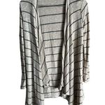 American Eagle AEO Cream Lightweight Striped Waterfall Cardigan Photo 0