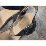 Eric Michael  Black Metallic Wedge Sandals Shoes Euro 36 - US 6/6.5 Photo 2