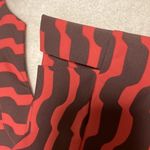 Ellie Kai Brown & Coral Wavy Stripe Dress Size 6 Photo 7