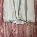 Nasty Gal  White Open Front Cape Blazer Size S Photo 4
