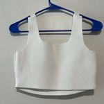 ALC Frank A.L.C. White Vicky‎ Stretch Knit Crop Tank Size XS Photo 3