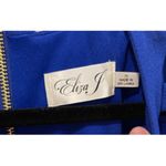 Eliza J Blue Cutout Bi-Stretch Flare Mini Dress Photo 4