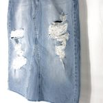 SO |  | Distressed High Rise Midi Jean Skirt 0/24W Photo 3