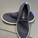 Rothy's Navy Blue Classic Slide Sneakers Preppy Quiet Luxury Designer 7.5 Women Photo 2