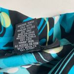 BLUE DIAMOND PLUS‎ Stretch Geometric design Black Blue Green White Top 3X Photo 6