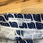 Trina Turk Snails Pace Navy And White Geometric Mini Shorts Cotton Resort Sz 4 Photo 2