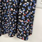 Roamans Blue Printed V Neck Short Sleeve Mini Dress 22/24 Fit & Flare Stretch Size undefined Photo 4