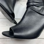 Burberry Sharnford Ankle Boots Open Toe Booties Buckle Leather Heels 38 1/2 Photo 13