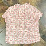 Croft & Barrow  Floral Short Sleeve Button Up Petite Large Photo 6