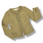 J.Crew Chino Braided Trim Twill Utility Blazer Jacket Tan 4 Photo 11