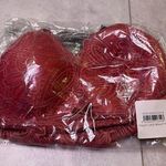 Frederick's of Hollywood Peach Pink Finley Floral Lace Bralette NWT Medium V Neck Photo 7