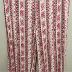 Shosho Boho Wide Leg Pants Pink Red Floral Print Women’s Size XL New without Tag Photo 3
