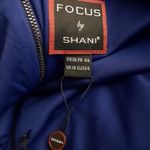 $336 NWT Shani Womens Cocktail Dress Sz 14 Blue Faux Leather Waist Office Chic Photo 6