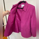 American Vintage Vintage J. G. Hook 100% Wool Bright Fuchsia Pink Blazer - Size 10 Photo 2